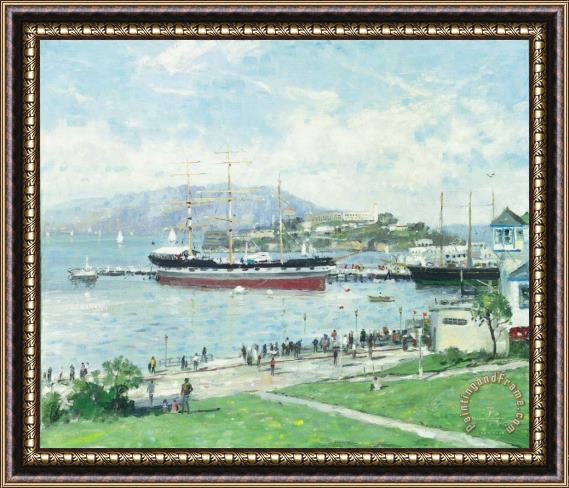 Thomas Kinkade San Francisco, Alcatraz Framed Print