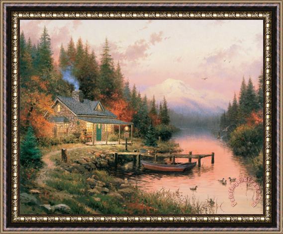 Thomas Kinkade The End of a Perfect Day Framed Print