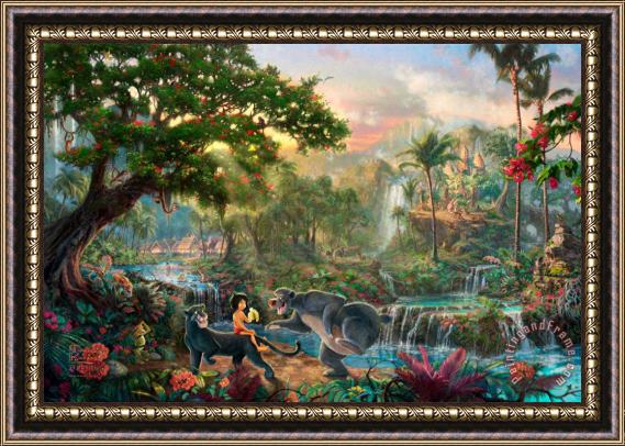 Thomas Kinkade The Jungle Book Framed Painting