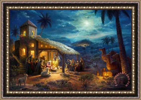 Thomas Kinkade The Nativity Framed Painting