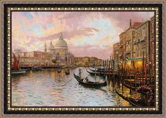 Thomas Kinkade Venice Framed Painting