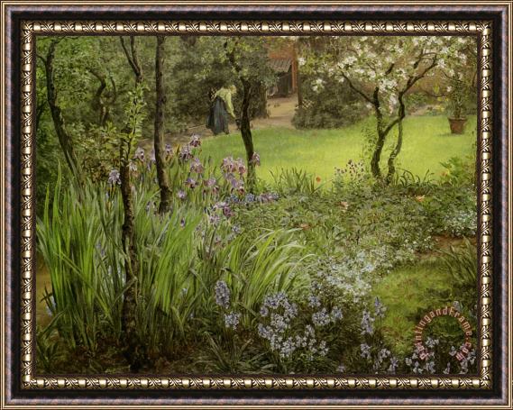 Thomas Matthews Rooke A London Garden Framed Painting