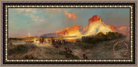 Thomas Moran Green River Cliffs Wyoming Framed Print