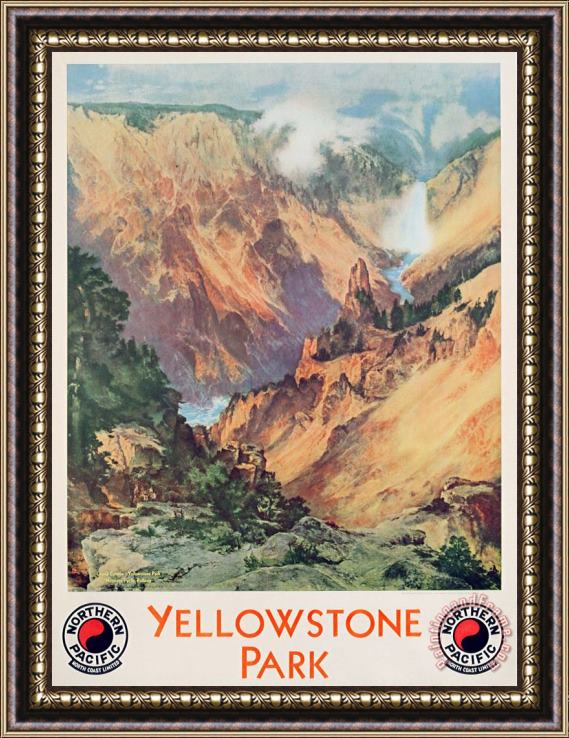 Thomas Moran Yellowstone Park Framed Print
