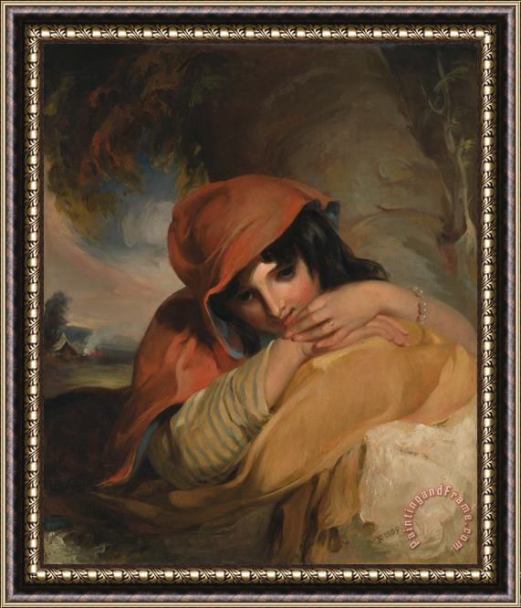 Thomas Sully The Gypsy Girl Framed Painting