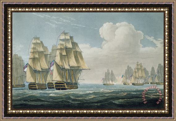 Thomas Whitcombe After The Battle Of Trafalgar Framed Print