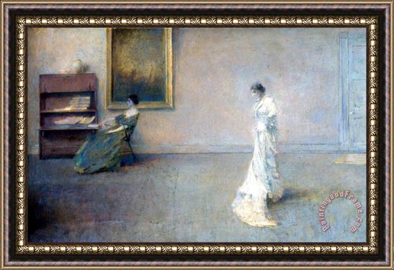 Thomas Wilmer Dewing The White Dress Framed Print