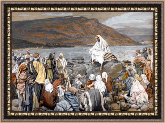 Tissot Jesus Preaching Framed Print