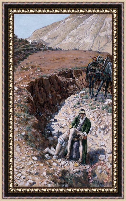 Tissot The Good Samaritan Framed Painting