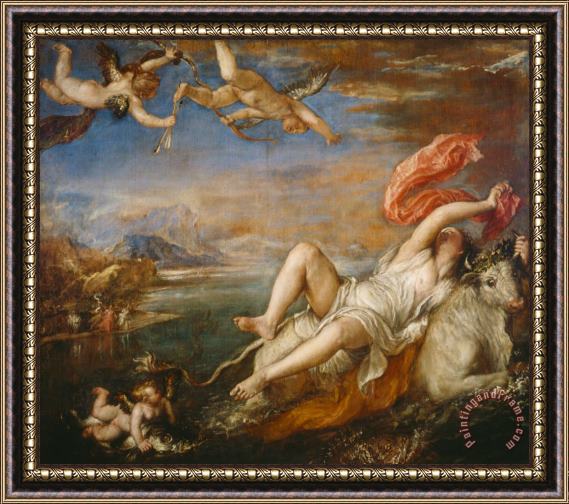 Titian The Rape of Europa Framed Painting
