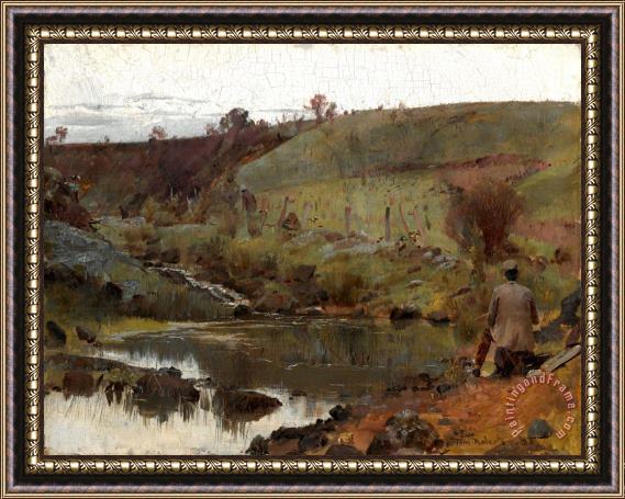 Tom Roberts A Quiet Day on Darebin Creek Framed Painting
