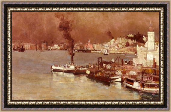 Tom Roberts An Autumn Morning, Milson's Point, Sydney Framed Painting