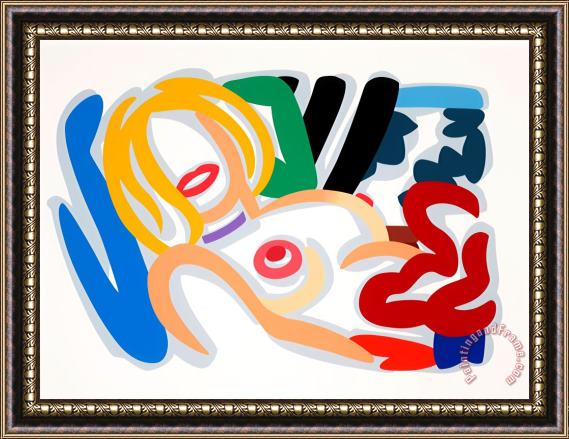 Tom Wesselmann Big Blonde with Choker, 1992 Framed Painting