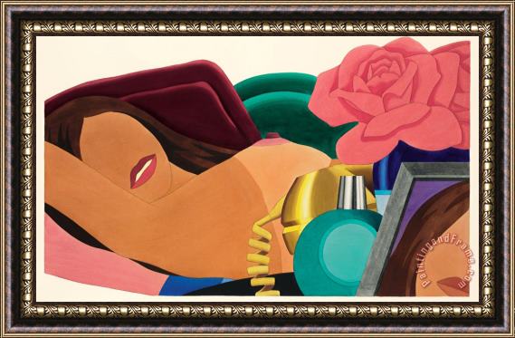 Tom Wesselmann Big Study for Nude Lithograph, 1976 Framed Painting