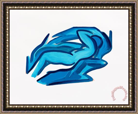 Tom Wesselmann Blue Nude #4, 2001 Framed Painting