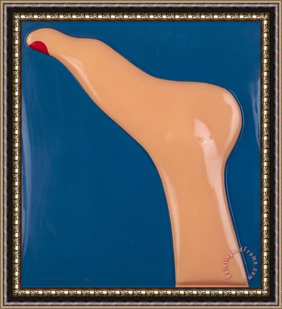 Tom Wesselmann Seascape (foot), 1967 Framed Painting
