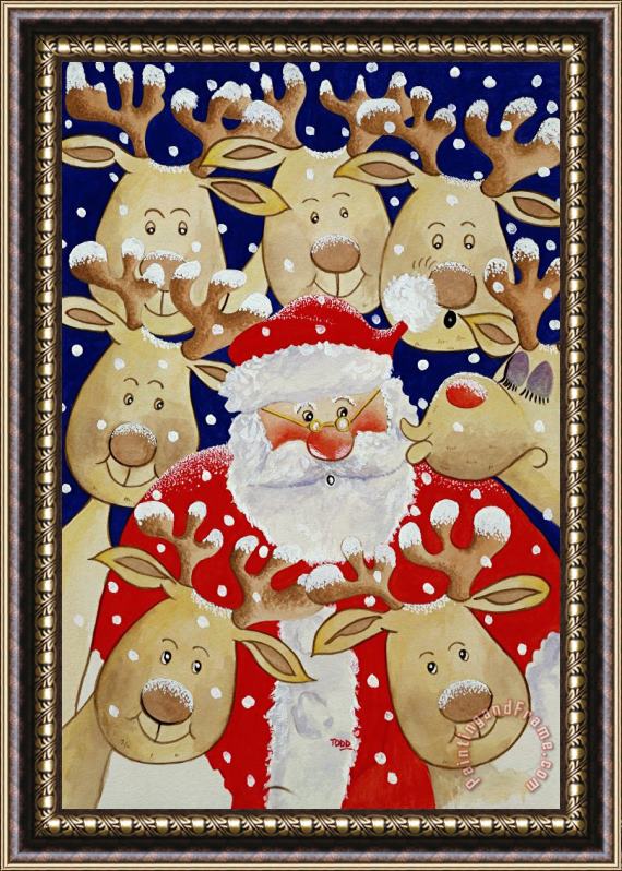 Tony Todd Kiss For Santa Framed Print