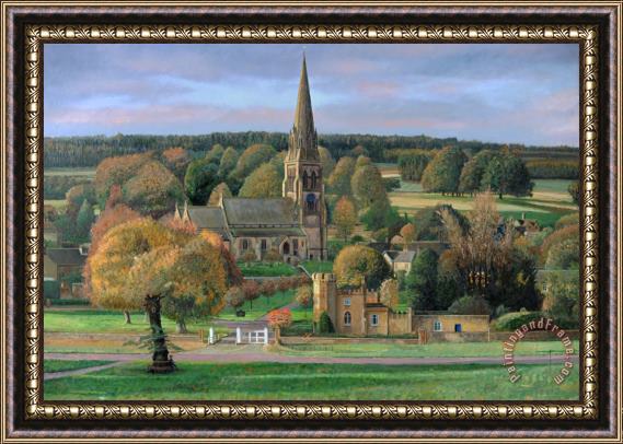 Trevor Neal Edensor - Chatsworth Park - Derbyshire Framed Painting