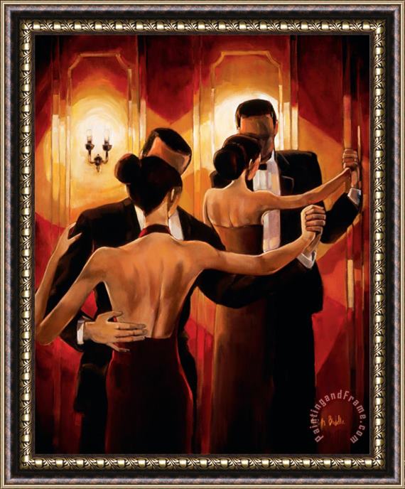 Trish Biddle Tango Shop II Framed Painting