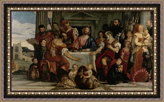 Veronese Supper at Emmaus Framed Print
