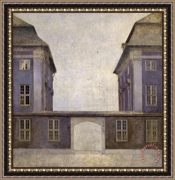 Vilhelm Hammershoi The Buildings of The Asiatic Company, Seen From St. Annæ Street Framed Print