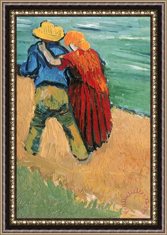 Vincent Van Gogh A Pair of Lovers Framed Painting
