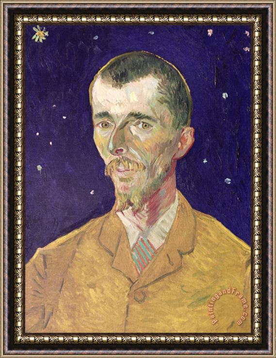 Vincent van Gogh Portrait Of Eugene Boch Framed Painting