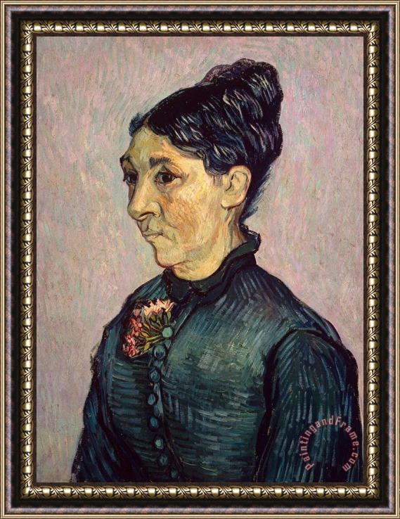 Vincent van Gogh Portrait Of Madame Jeanne Lafuye Trabuc Framed Painting