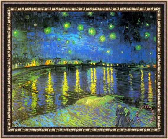 Vincent van Gogh Starry Night Over The Rhone Ii Framed Print