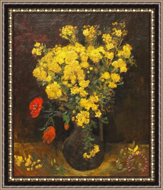 Vincent van Gogh Vase with Lychnis Framed Painting