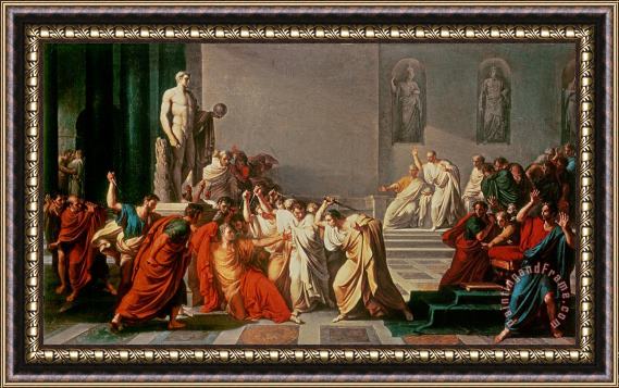 Vincenzo Camuccini Death of Julius Caesar Framed Print
