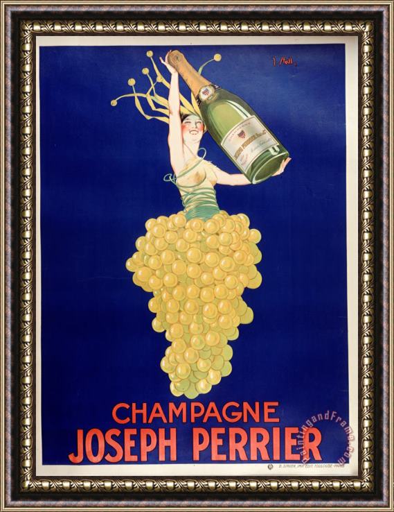 Vintage Images Champagne Framed Painting