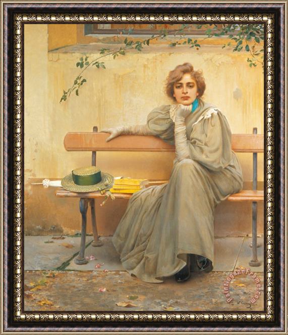 Vittorio Matteo Corcos Dreams Framed Painting