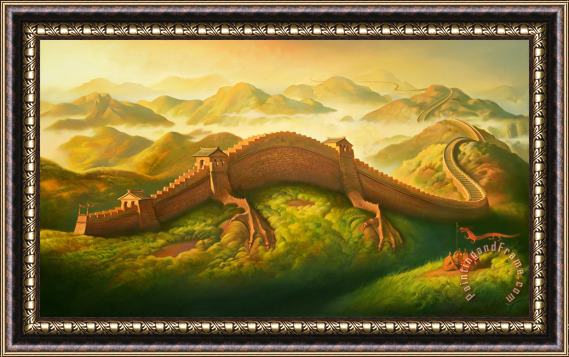 Vladimir Kush Dragon Defence Framed Painting