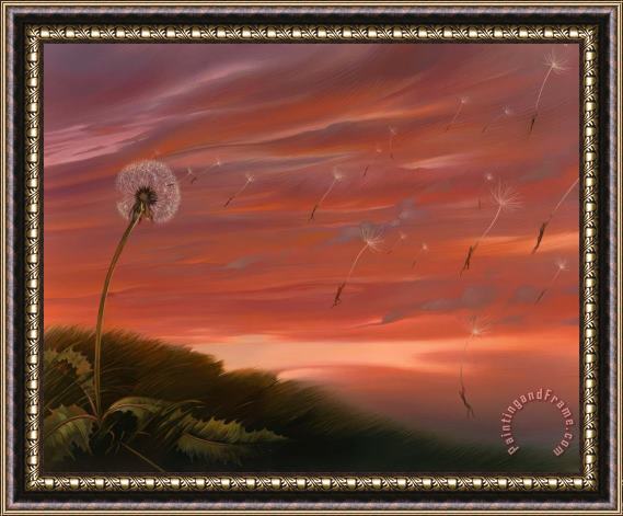 Vladimir Kush Flown with The Wind Framed Painting