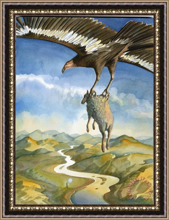 Vladimir Kush Golden Fleece Framed Painting