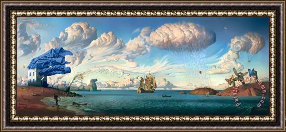 Vladimir Kush Metaphorical Journey Framed Painting