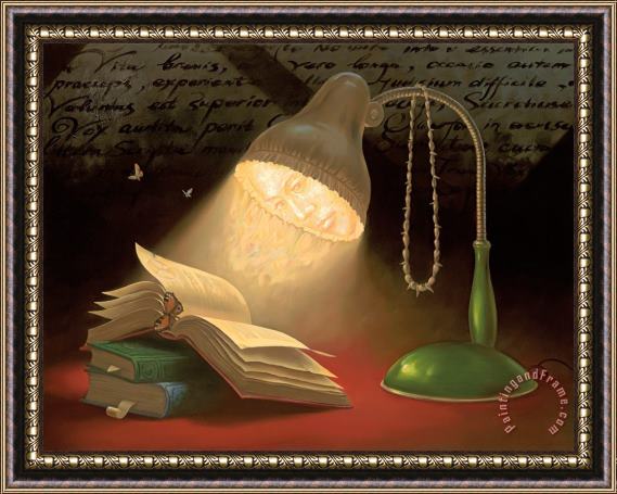 Vladimir Kush Reading Lamp Framed Print