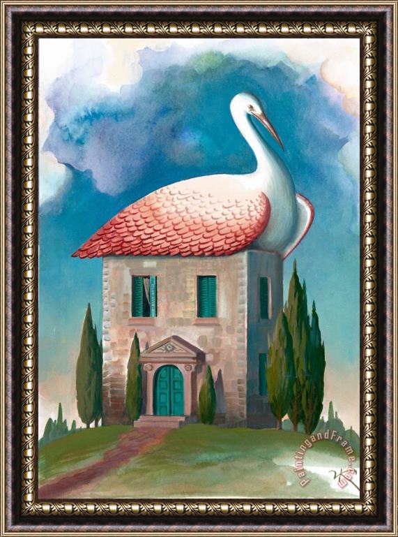 Vladimir Kush Tuscan Nest Framed Painting