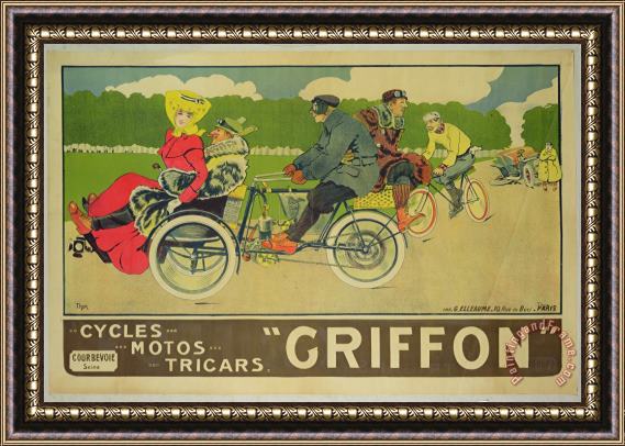 Walter Thor Vintage poster Bicycle Advertisement Framed Painting