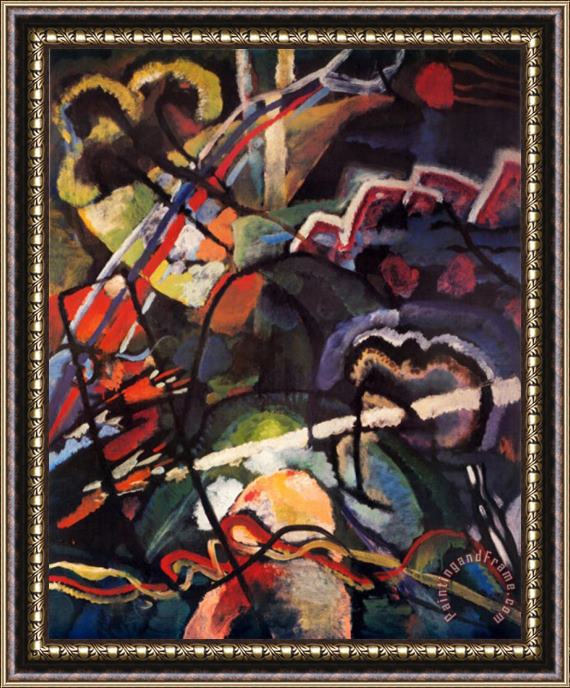 Wassily Kandinsky Composition Storm Framed Painting