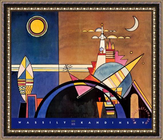 Wassily Kandinsky Das Grosse Tor Zu Kiew Framed Painting