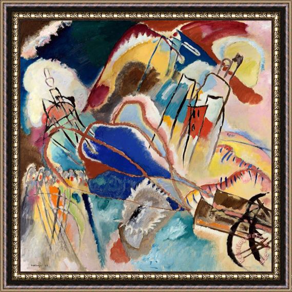 Wassily Kandinsky Improvisation No. 30 Framed Painting