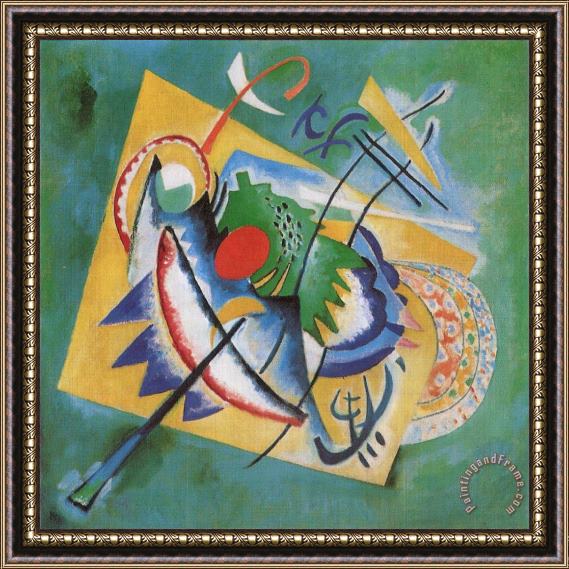 Wassily Kandinsky Red Oval 1920 Framed Painting