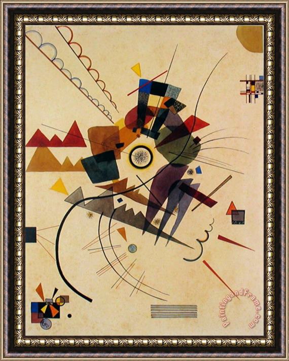Wassily Kandinsky Ringsum 1924 Framed Painting