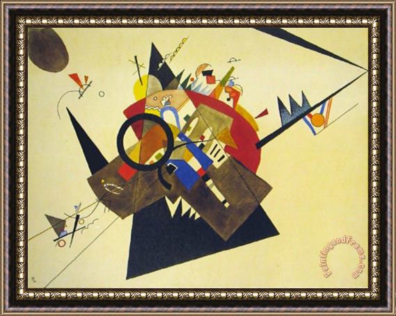 Wassily Kandinsky Schwarzes Dreieck 1923 Framed Painting