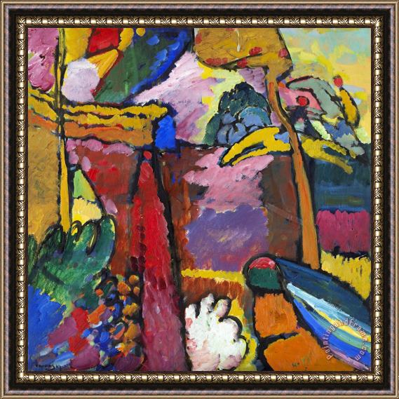 Wassily Kandinsky Study for Improvisation V, 1910 Framed Painting