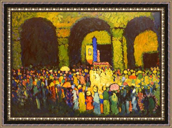 Wassily Kandinsky The Ludwigskirche in Munich Framed Painting