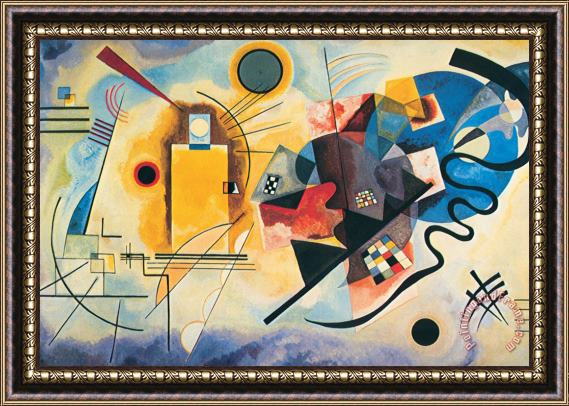 Wassily Kandinsky Yellow Red Blue C 1925 Framed Painting