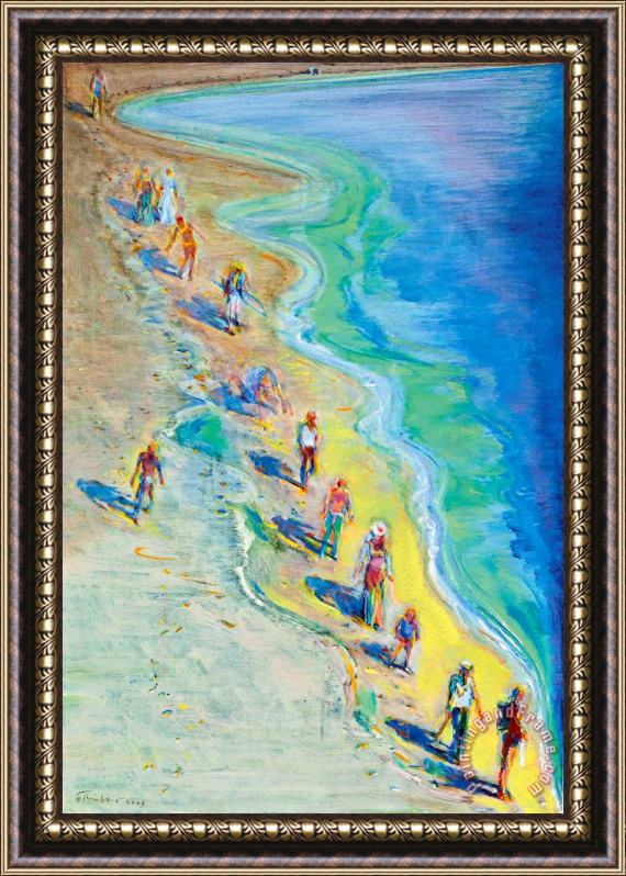 Wayne Thiebaud Long Beach, 2003 Framed Painting